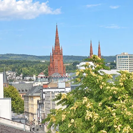 Modernes City-apartment Mit Panoramablick * Wiesbaden